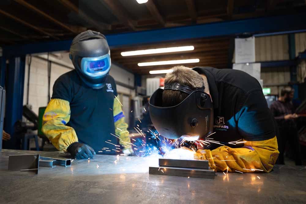 Metal Fabricator apprenticeship student welding
