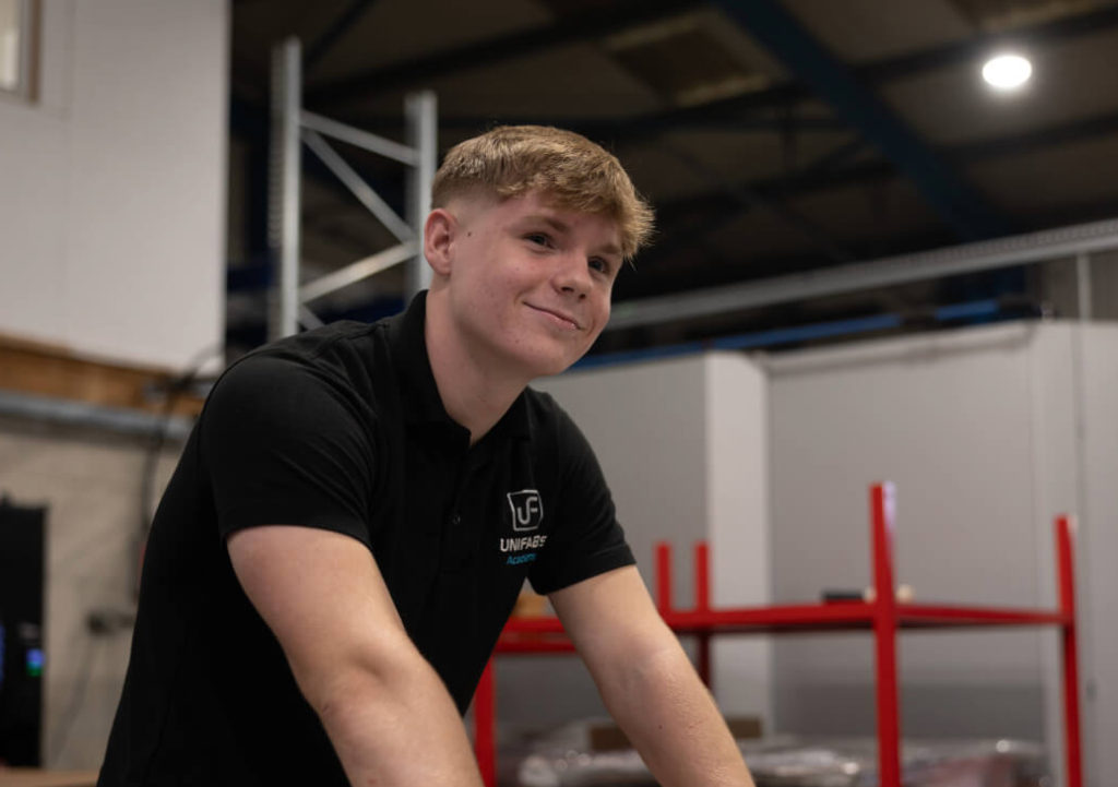 Unifabs Academy metal fabricator apprentice Hayden 