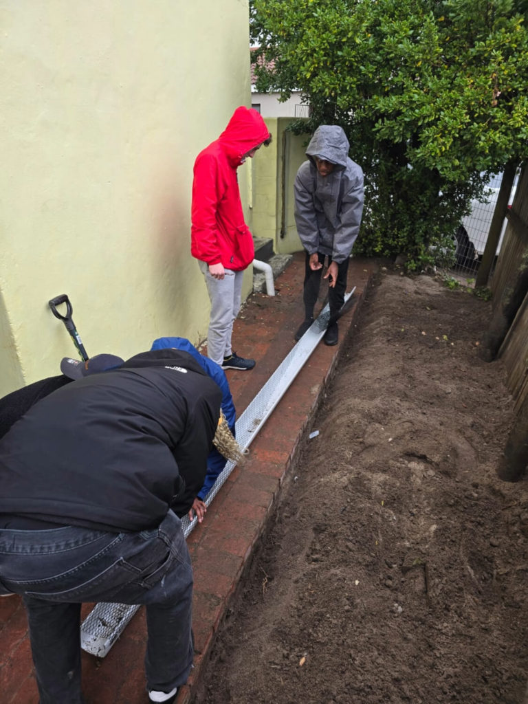 Siyakhula Preschool building veggie garden