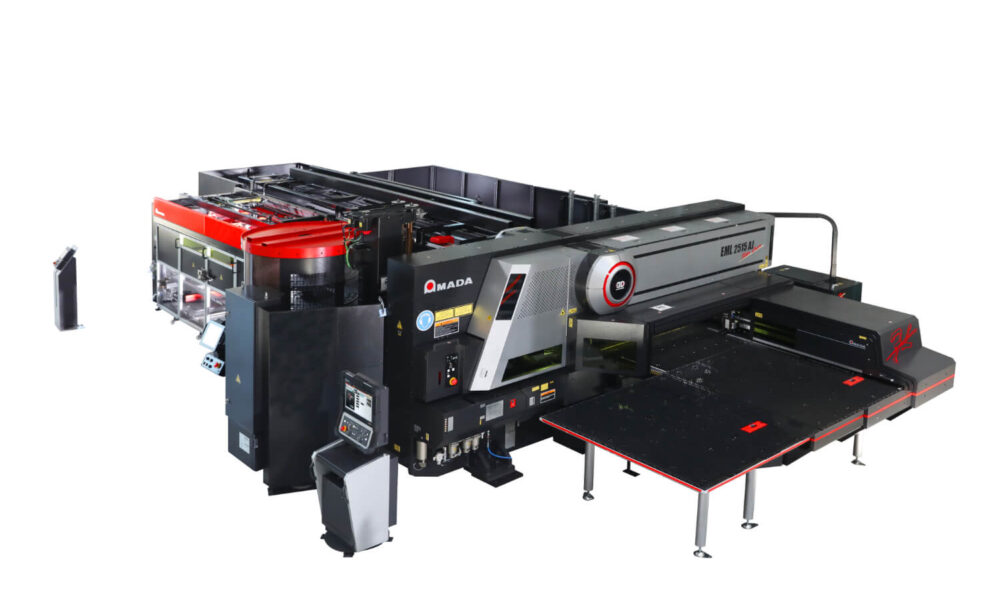 Amada EML 2515AJ punch laser combination machine delivers efficiency in sheet metal fabrication